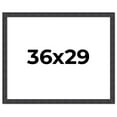 thumbnail image 1 of 36x29 Frame Brown Rustic Solid Wood Picture Frame 1.5 Inches Wide | Interior Frame Depth 0.5 Inches, 1 of 8