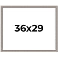thumbnail image 1 of 36x29 Frame Grey Real Wood Picture Frame Width 1.25 inches | Interior Frame Depth 0.5 inches | Hans, 1 of 8