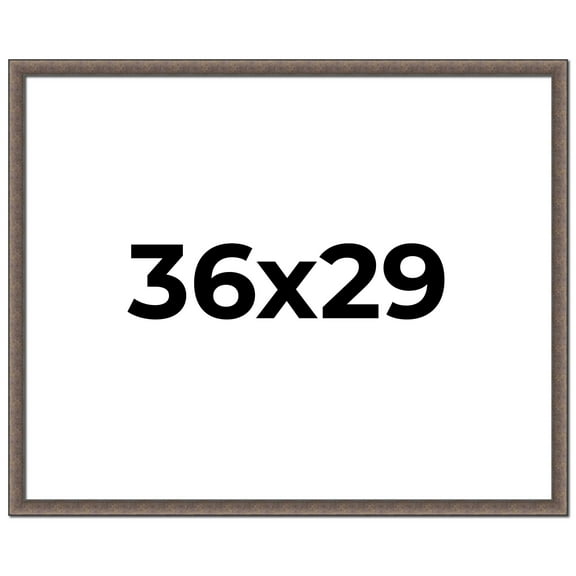 36x29 Frame Silver Real Wood Picture Frame Width 1.25 Inches | Interior Frame Depth 0.5 Inches |
