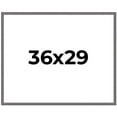 thumbnail image 1 of 36x29 Frame Slate Blue Distressed Rustic Solid Wood Picture Frame | 0.75 Inch Moulding Width |, 1 of 8