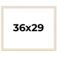 thumbnail image 1 of 36x29 Frame White Real Wood Picture Frame Width 1.5 inches | Interior Frame Depth 0.5 inches | Barn, 1 of 8