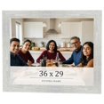 thumbnail image 1 of 36x29 Frame White Real Wood Picture Frame Width 1.5 inches | Interior Frame Depth 0.5 inches | Barn, 1 of 8