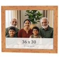 thumbnail image 1 of 36x30 Frame Beige Real Wood Picture Frame Width 1.25 inches | Interior Frame Depth 0.5 inches |, 1 of 8