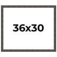 thumbnail image 1 of 36x30 Frame Black-Brown Medieval Solid Wood Picture Frame | 1.5 Inch Moulding Width | Gotham, 1 of 8