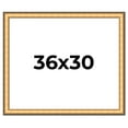 thumbnail image 1 of 36x30 Frame Gold Plein Aire Solid Wood Picture Frame Width 2 Inches | Interior Frame Depth 0.5, 1 of 8