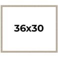 thumbnail image 1 of 36x30 Frame Grey Solid Wood Picture Frame Width 1 Inches | Interior Frame Depth 0.5 Inches |, 1 of 8