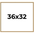 thumbnail image 1 of 36x32 Frame Beaded Gold Solid Wood Picture Frame | 0.75 Inches Moulding Width | Liscio Oro, 1 of 8