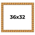 thumbnail image 1 of 36x32 Frame Beige Real Wood Picture Frame Width 3 inches | Interior Frame Depth 0.5 inches |, 1 of 8