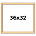thumbnail image 1 of 36x32 Frame Gold Plein Aire Solid Wood Picture Frame Width 2 Inches | Interior Frame Depth 0.5, 1 of 8