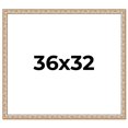 thumbnail image 1 of 36x32 Frame White Real Wood Picture Frame Width 1.5 inches | Interior Frame Depth 0.5 inches |, 1 of 8