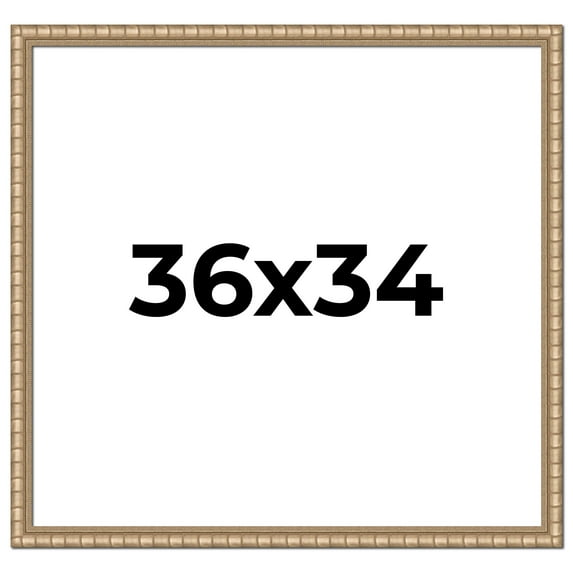 36x34 Frame Silver Real Wood Picture Frame Width 1.5 inches | Interior Frame Depth 0.5 inches |