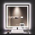 thumbnail image 1 of 36x36 Inch IP54 Waterproof Bathroom Vanity Mirror - Anti-Fog LED, Front/Backlit, Touch Control, High Lumen LED with CRI 95 Mirror, Infinitely Dimmable, 1 of 8