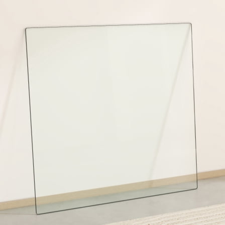 TesNus Glass Table Top 36 in Square Tempered Glass 0.31 in Thick with Anti Slip Rubber Rings 1 Piece for Dining Room Kitchen Patio Coffee Table