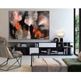 thumbnail image 1 of 36x48" Abstract Painting on Canvas Colorful Wall Art Red Artwork, 1 of 4