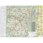 36x48 Arkansas State Official Executive Laminated Wall Map
