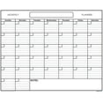 thumbnail image 1 of 36x48 SwiftGlimpse Large Blank Reusable One Month Wall Calendar Wet & Dry Erase Laminated Monthly Wall Planner, 1 of 4
