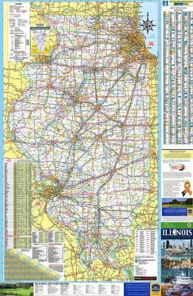Iowa State Wall Map 36x60 Inches - Laminated Executive Office Map