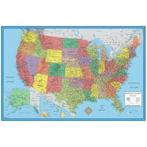 36x60 United States Classic Laminated Wall Map Poster