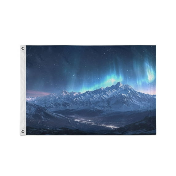 36x60 inch Garden Hanging Flag Square Double Sided Flag Garden Garage nd Patio Decorative Flag Mountains under The Stars