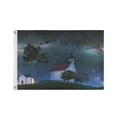 thumbnail image 1 of 36x60 inch Garden Hanging Flag Square Double Sided Flag Garden Garage nd Patio Decorative Flag Small White Gothic Church, 1 of 6
