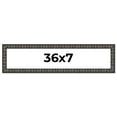 thumbnail image 1 of 36x7 Frame Black-Brown Medieval Solid Wood Picture Frame | 1.5 Inch Moulding Width | Gotham Beveled, 1 of 8