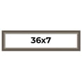thumbnail image 1 of 36x7 Frame Brown Solid Wood Picture Frame | 1.75 Inch Moulding Width | Austin Frame Complete with, 1 of 8
