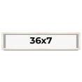 thumbnail image 1 of 36x7 Frame White Wash Solid Wood Picture Frame | 0.8125 Inch Moulding Width | Includes UV Acrylic, 1 of 8