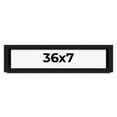 thumbnail image 1 of 36x7 Shadow Box Black Solid Wood Display Picture Frame | 1 Inch Rabbet Depth | | 1.375 Inch, 1 of 4