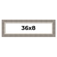 thumbnail image 1 of 36x8 Frame Grey Real Wood Picture Frame Width 2.75 Inches | Interior Frame Depth 0.5 Inches | Linus, 1 of 8