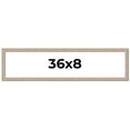 thumbnail image 1 of 36x8 Frame Grey Solid Wood Picture Frame Width 1 Inches | Interior Frame Depth 0.5 Inches |, 1 of 8