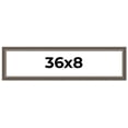 thumbnail image 1 of 36x8 Frame Silver Real Wood Picture Frame Width 1.25 Inches | Interior Frame Depth 0.5 Inches |, 1 of 8