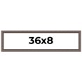 thumbnail image 1 of 36x8 Frame Silver Real Wood Picture Frame Width 1.25 Inches | Interior Frame Depth 0.5 Inches |, 1 of 8