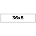 thumbnail image 1 of 36x8 Frame White Real Wood Picture Frame Width 0.75 inches | Interior Frame Depth 0.5 inches |, 1 of 8