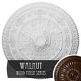 thumbnail image 1 of 37 1/2"OD x 3 3/8"P Naple Ceiling Medallion (Fits Canopies up to 3 3/8"), Hand-Painted Walnut, 1 of 14