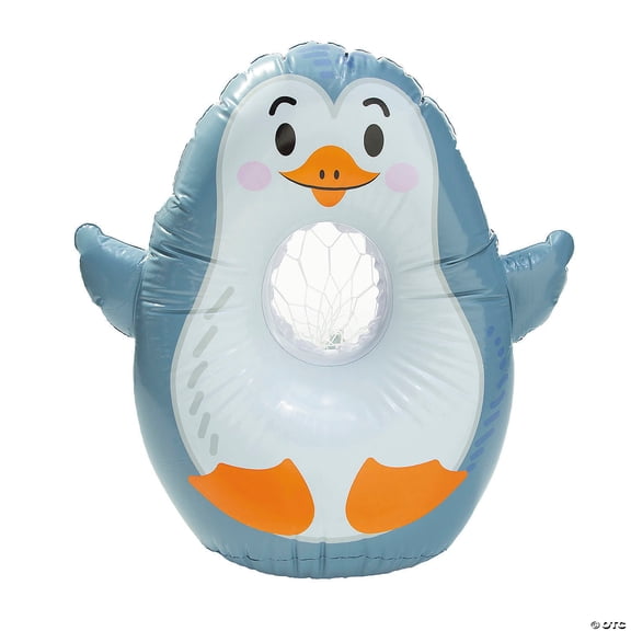 37 3/4" x 40" Inflatable Arctic Wonderland Penguin Vinyl Toss Game