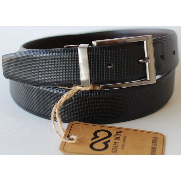 37-38 Adam Burk Men's Casual Leather Reversible Belt 26AB06B