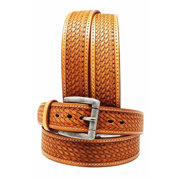 37-38  Men's Western Rodeo Heavy Duty Full-Grain Leather Belt 26RT17