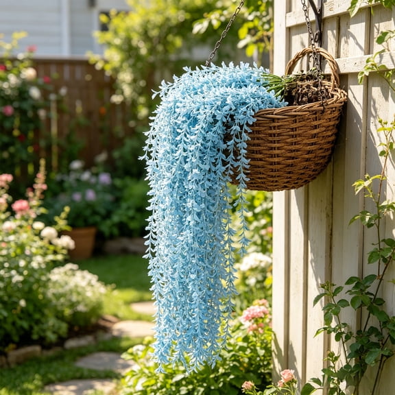 37.4 Inch Artificial Vines Decor 5 Pack Fake Ivy Garland for Wall Hanging Greenery - Plastic Faux Floral Plants for Wedding Arch Living Room Outdoor Courtyard Home Decoration