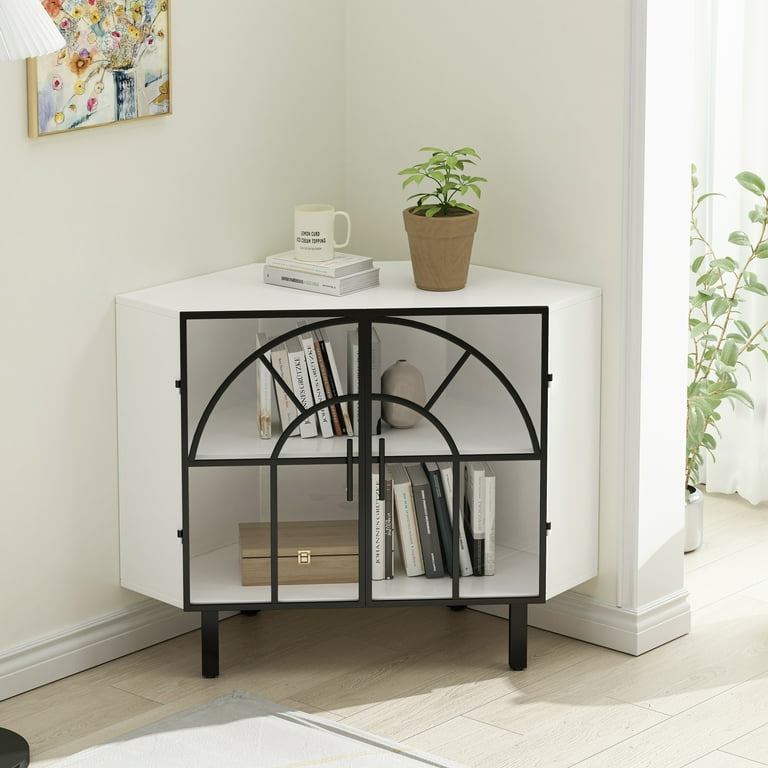 White corner unit hallway clearance