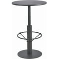 thumbnail image 1 of 37.4inch Height Metal Bar Table Modern Patio Table for Lawn Backyard  Small Bistro Table in Home Kitchen Tall Cafe Desk 23.6inch Diameter, 1 of 8