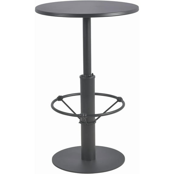 37.4inch Height Metal Bar Table Modern Patio Table for Lawn Backyard Small Bistro Table in Home Kitchen Tall Cafe Desk 23.6inch Diameter