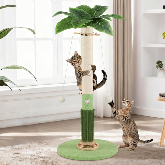 37.5'' Tall Palm Tree Sisal Cat for Indoor Cats