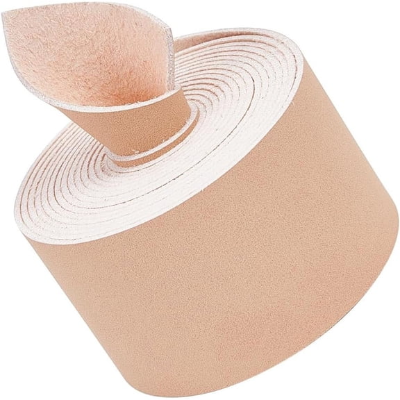 37.5mm x 2m Flat Leather Cord 1.2mm Thick Leather Strap Strips Lychee Grain Threads Rope Strings