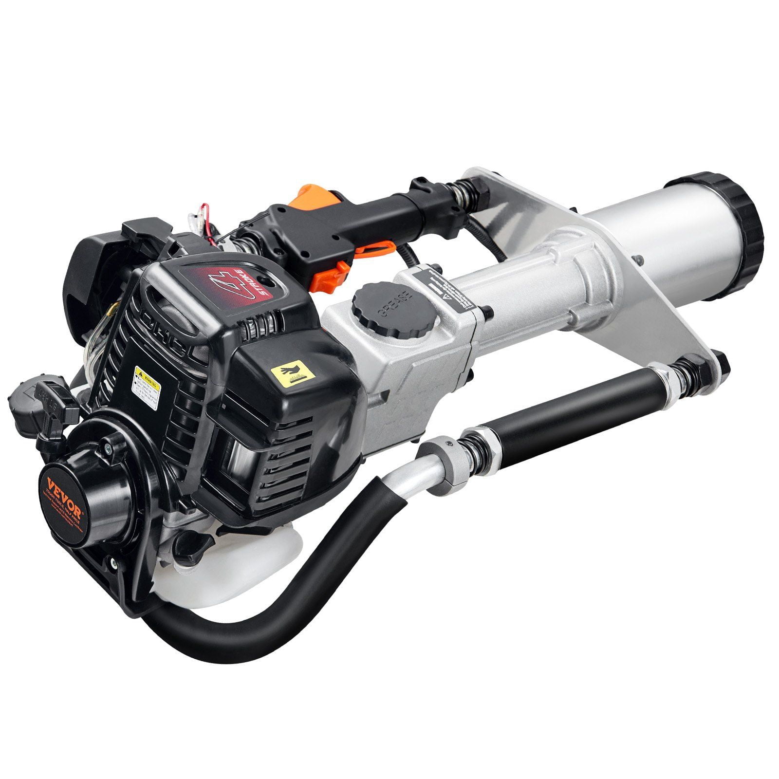 37.77cc 4-Stroke Gas Powered T-Post Driver, Fence Post Pounder Pile ...