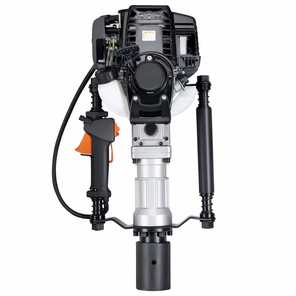 37.77cc Gas Post Driver - 4-Stroke T Post Pounder with 2 Heads - Fence Piling Tool for Farm, Orchard, Road Construction