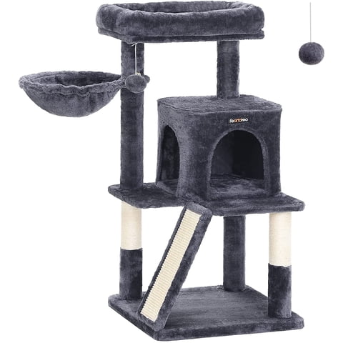 37.8-Inch Cat Tree Cat Condo Small Cat Tower with Widened Perch for Large Cats Indoor