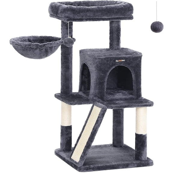37.8-Inch Cat Tree Cat Condo Small Cat Tower with Widened Perch for Large Cats Indoor