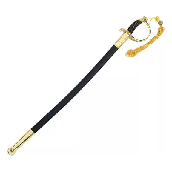 37.8" Stainless Steel Mirror-Polished 440 Stainless Steel Blade Officer Sword for Cosplay, Performance Prop,Ceremony Collection, Ceremonial Dress Sword () W/Free Stand