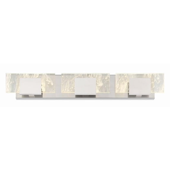 37.8W 3 Led Bath Vanity in Contemporary Style-4.25 inches Tall and 3.25 inches Wide-Chrome/Nickel Finish Bailey Street Home 79-Bel-4881857