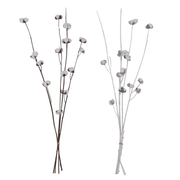 37" Dried Plant Natural Foliage Pigeon pea Bouquet, by DecMode (2 Count)